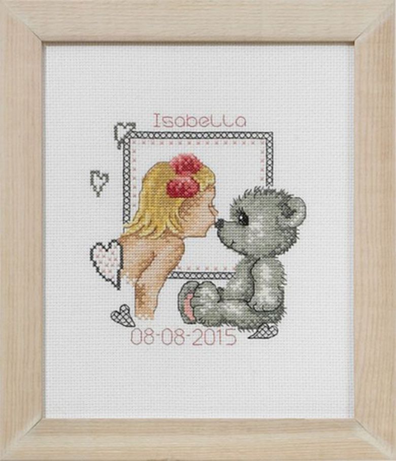 Набор для вышивания "Изабелла и медвежонок" арт. ГЕЛ-22683-1-ГЕЛ0090286 1