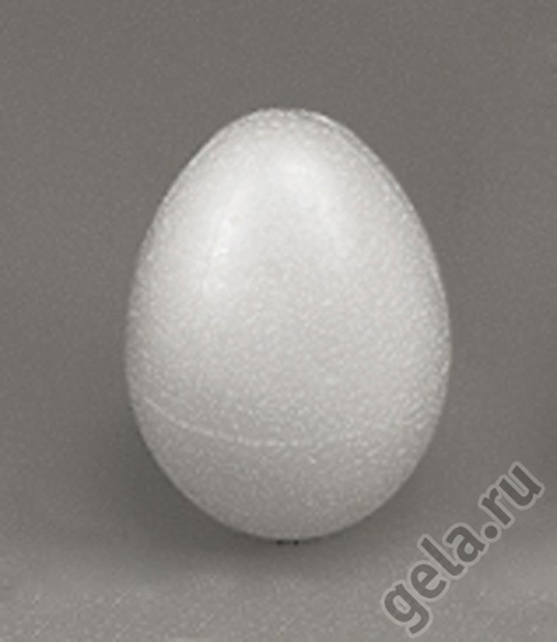 Форма из пенопласта для хобби "Яйцо", длина 60 мм арт. ГЕЛ-24126-1-ГЕЛ0037218