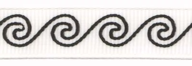 Тесьма декоративная репсовая с рис.GRC-121 ш.1,2см 5х3м арт. ГММ-3167-3-ГММ0053997 - рис. 1