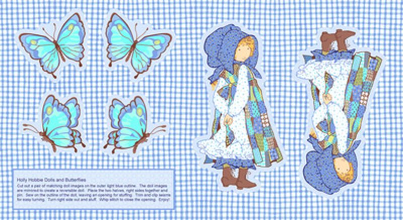 Ткани для пэчворка PEPPY HOLLY HOBBIE BLUE GIRL PANEL ФАСОВКА 60 x 110 см 145±5 г/кв.м 100% хлопок СК/Распродажа арт. ГММ-4356-1-ГММ0030077