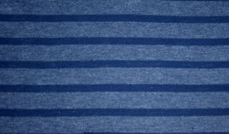 Футер 3-х ниточный петельный полоска индиго меланж 1,5 см + темно-синий 0,7 (501018-2) арт. СОТ-472-1-СОТ0000472 1