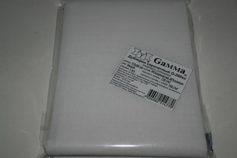 Дублерин G-260sc ФАСОВКА сорочечный тканый сплошной 5 шт 112 см х 50 см арт. ГММ-108839-1-ГММ007632312842 1
