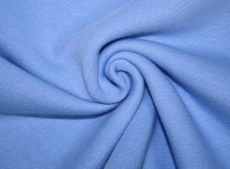 Футер 3-х ниточный петельный цвет голубой 18-02 пенье в рулоне арт. СОТ-179-1-СОТ0000179