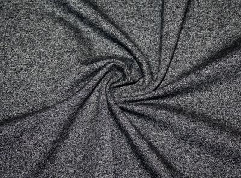 Футер 2-х ниточный петля с полиэстером молине черный пенье рулон арт. СОТ-418-1-СОТ0000418