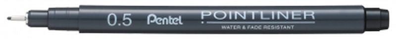 "Pentel" Линер Pointliner 0.5 мм арт. ГММ-109257-1-ГММ086225780524 1