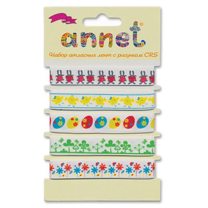 "Annet" Набор атласных лент ш.1,2см CRS 5x5цв арт. ГММ-9806-2-ГММ0066340 "Annet" Набор атласных лент ш.1,2см CRS 5x5цв арт. ГММ-9806-2-ГММ0066340