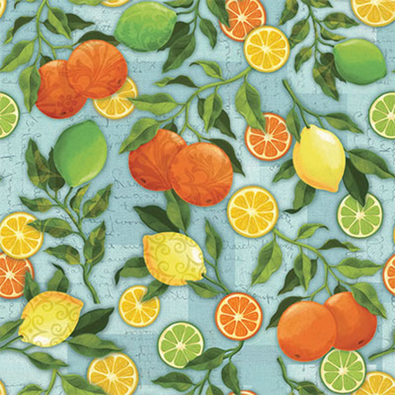 Ткани для пэчворка PEPPY CITRUS GROVE PANEL 4549 ФАСОВКА 60 x 110 см 146±5 г/кв.м 100% хлопок СК/Распродажа арт. ГММ-4853-2-ГММ0080545 1