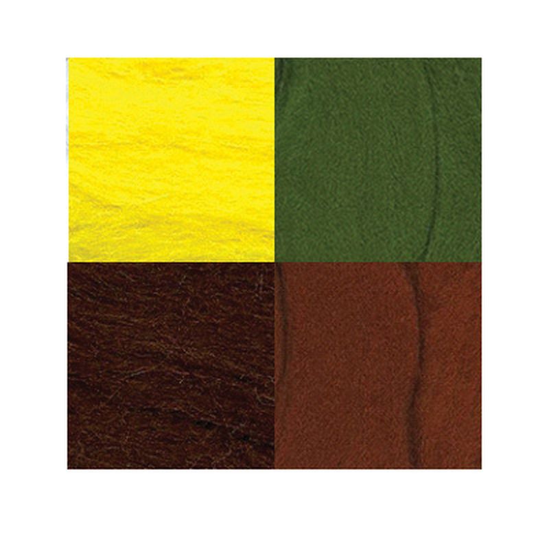 Набор шерсти для валяния AFW-040 100% мериносовая шерсть 4х10г арт. ГММ-5933-7-ГММ0029468 2