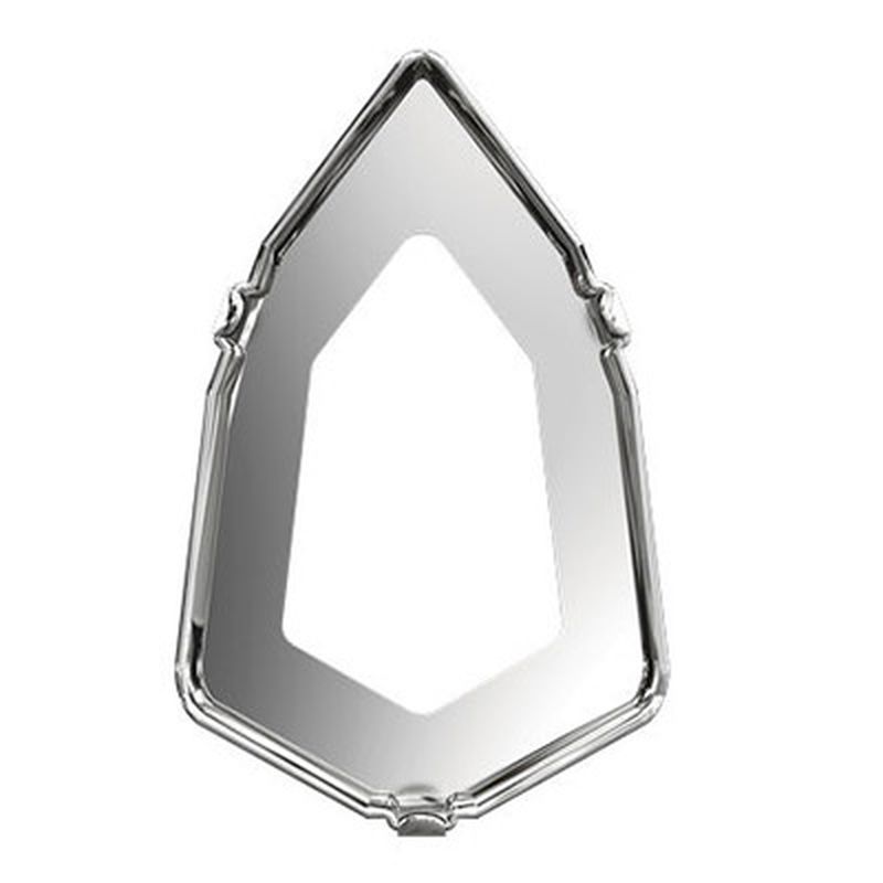 Серебро 3. 4707 7,8x4,9 mm Crystal Silver Shade. Rhodium-Plated Silver.