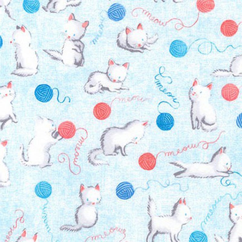 Ткани для пэчворка PEPPY CUDDLY KITTENS FLANNEL ФАСОВКА 100 x 110 см 146±5 г/кв.м 100% хлопок арт. ГММ-10008-7-ГММ0059976