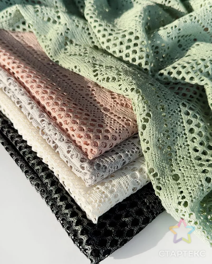 Трикотаж-кружево "Прованс" с напылением арт. ТАЖ-2-5-25374.005 - рис. 10