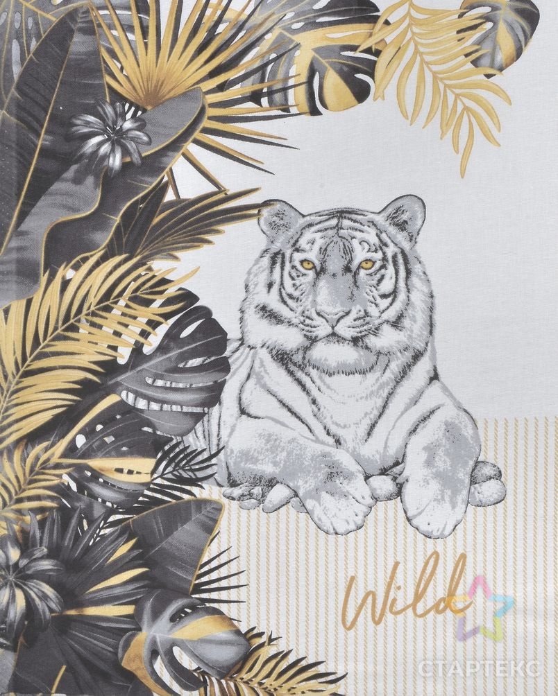 Белый тигр (Рогожка полотенечная) арт. РЖК-149-1-0128.001 4