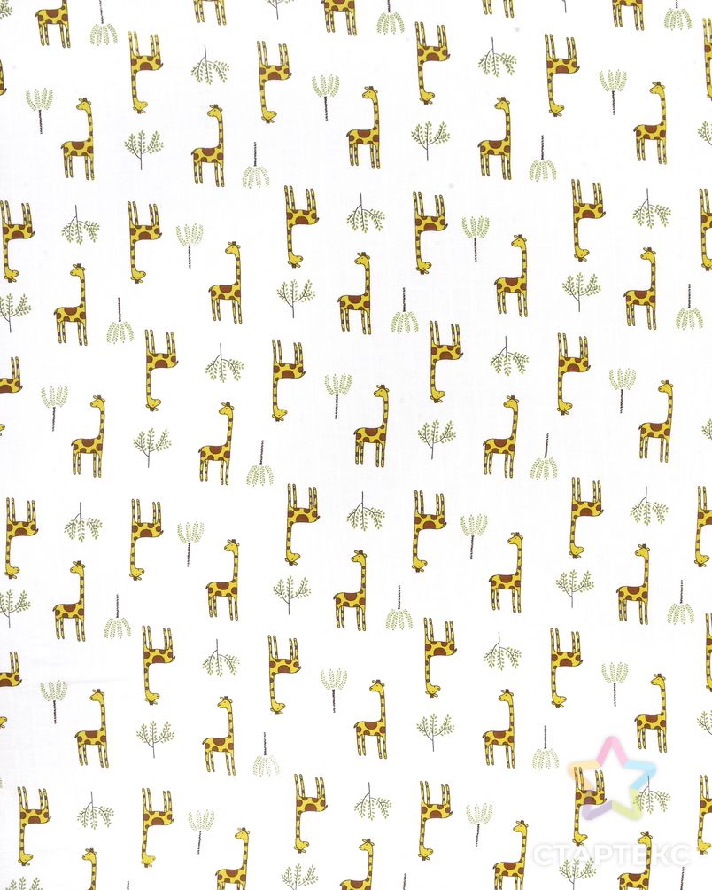 Жирафы (Муслин набивной) арт. МЛН-47-1-1727.017 3