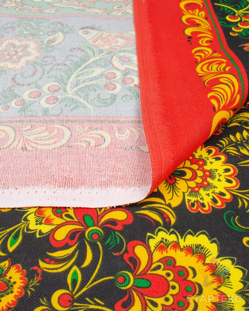 Хохлома (Рогожка набивная) арт. РЖК-337-1-Б00055.029 - рис. 5 Хохлома (Рогожка набивная) арт. РЖК-337-1-Б00055.029 - рис. 5