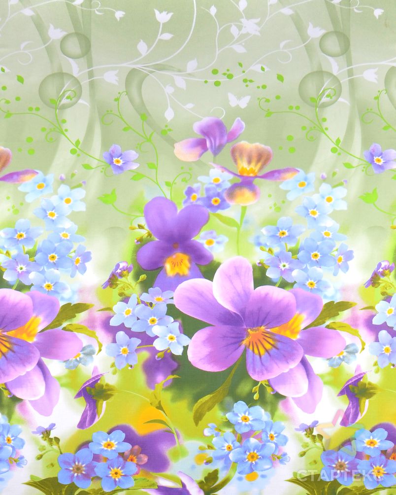 Нежные цветы (Бязь 220 см) арт. БГ-72-1-1100.043