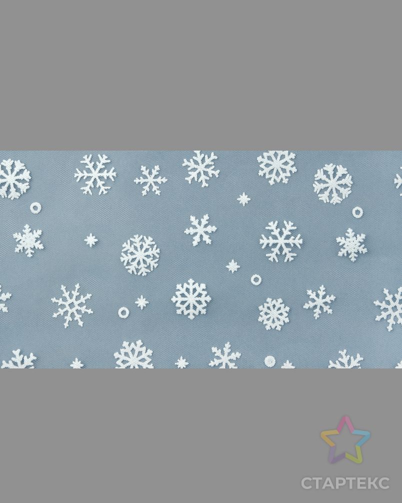 Фатин со снежинками ш.15 см арт. ФШ-23-1-33738.001