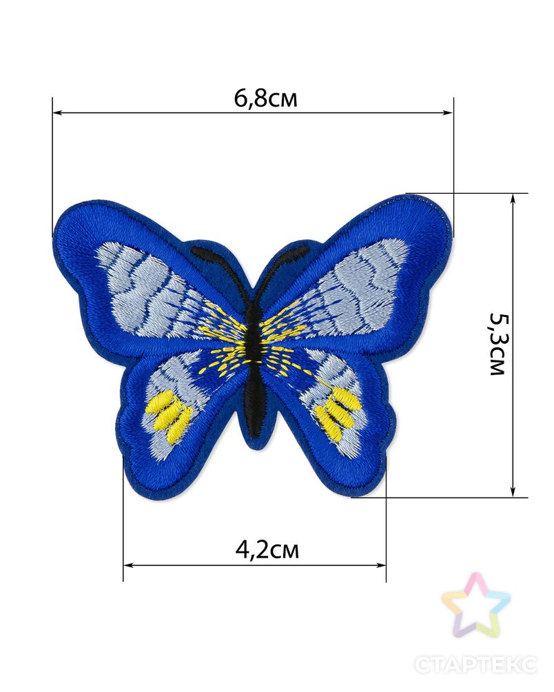 Аппликация термо р.5,3х6,8см (в упаковке 10 шт.) арт. АДН-47-2-31665.002 2