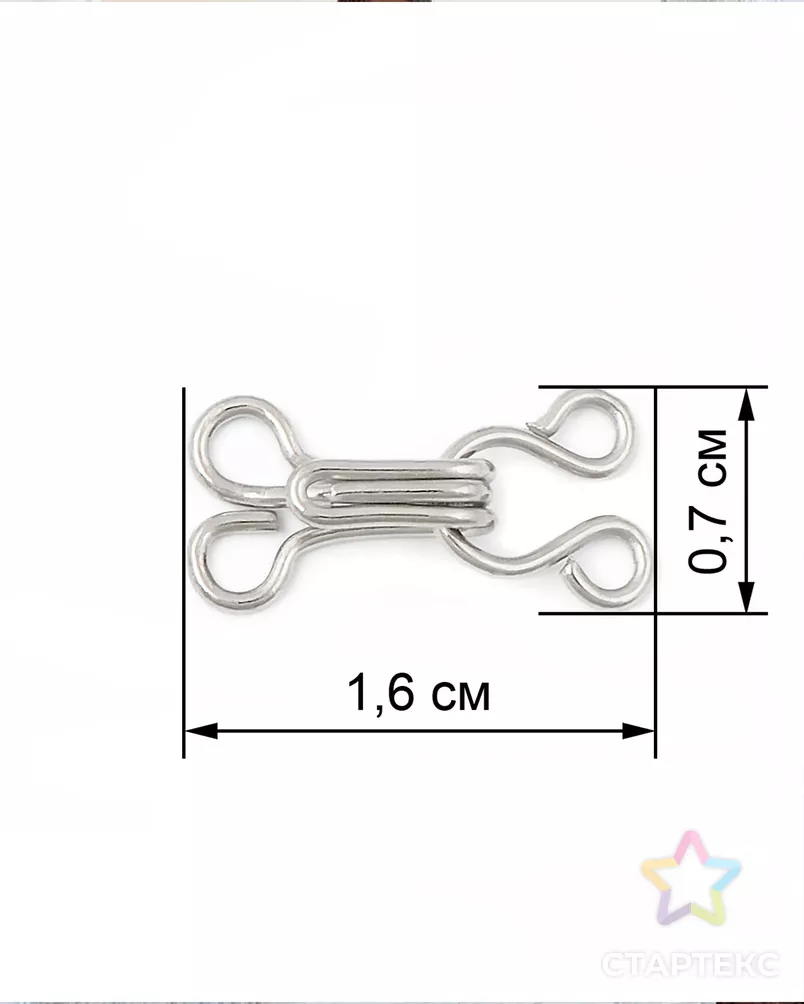 Крючок-застежка №3 арт. КО-73-1-13820.001 - рис. 2