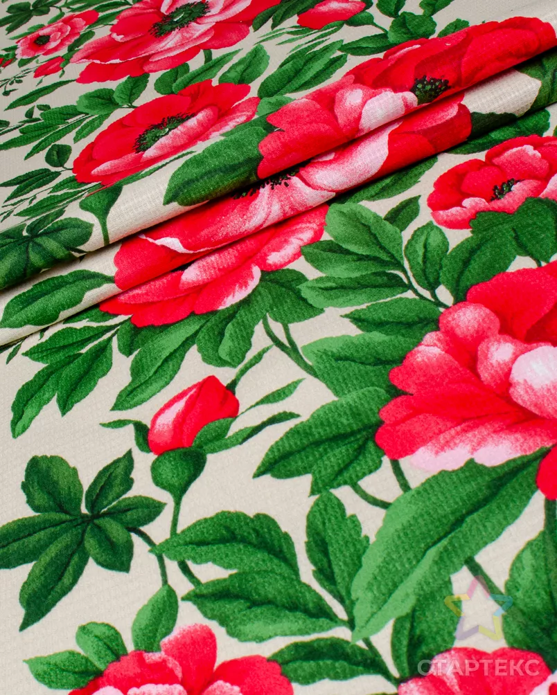 Королевский пион (Полотно вафельное 50 см) арт. ПВ50-462-1-0989.162 - рис. 2