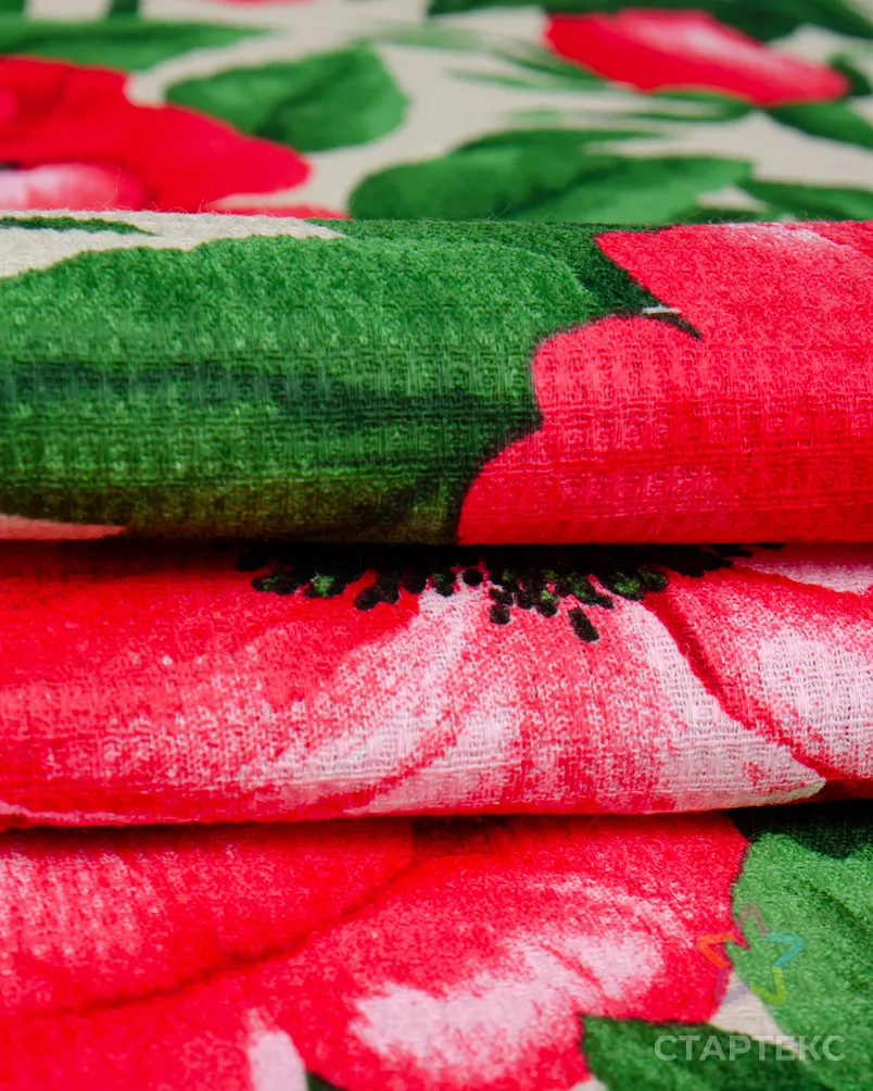 Королевский пион (Полотно вафельное 50 см) арт. ПВ50-462-1-0989.162 - рис. 3