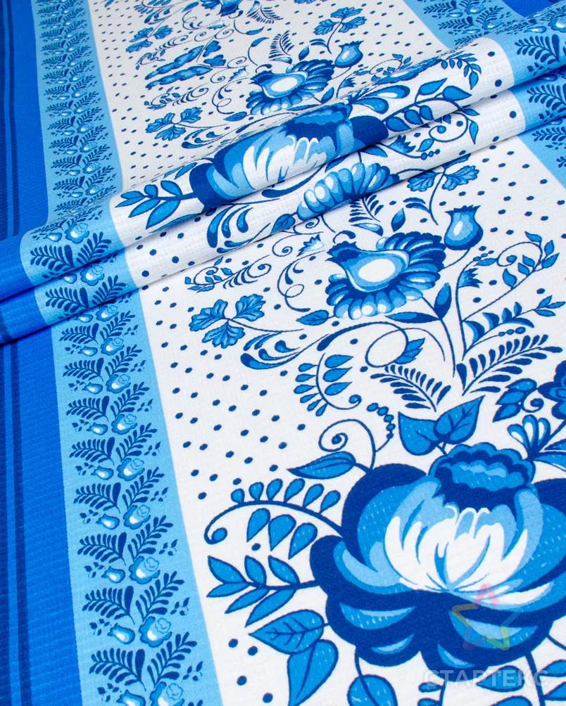 Гжель (Полотно вафельное 50 см) арт. ПВ50-463-1-0989.163 - рис. 2