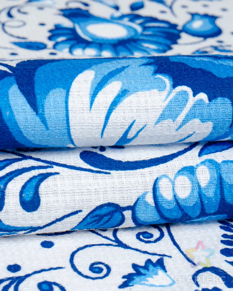 Гжель (Полотно вафельное 50 см) арт. ПВ50-463-1-0989.163 - рис. 3