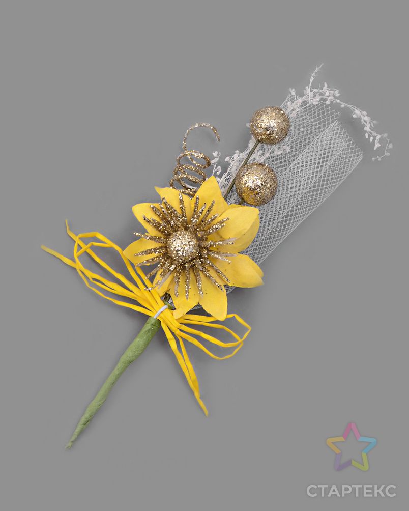 Букетик хризантема с блеском арт. ТБУ-1-1-14856.005 2
