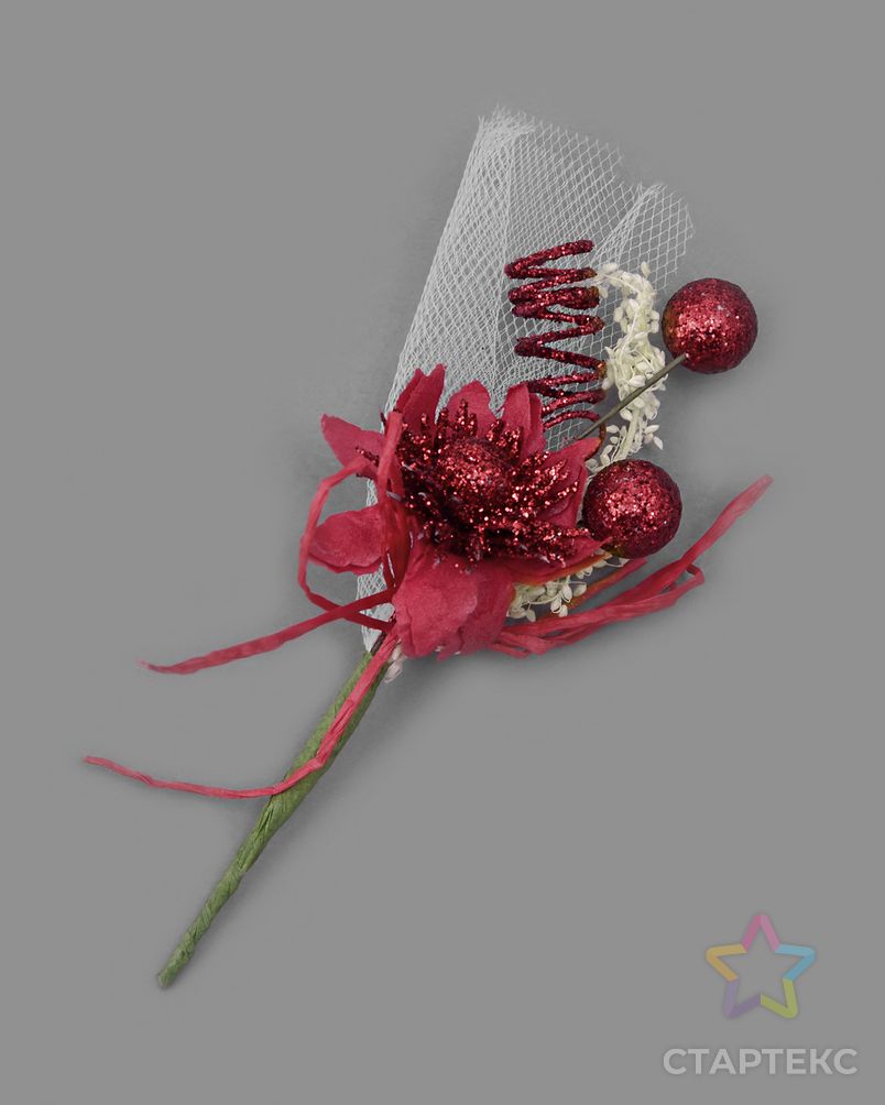 Букетик хризантема с блеском арт. ТБУ-1-6-14856.002 2