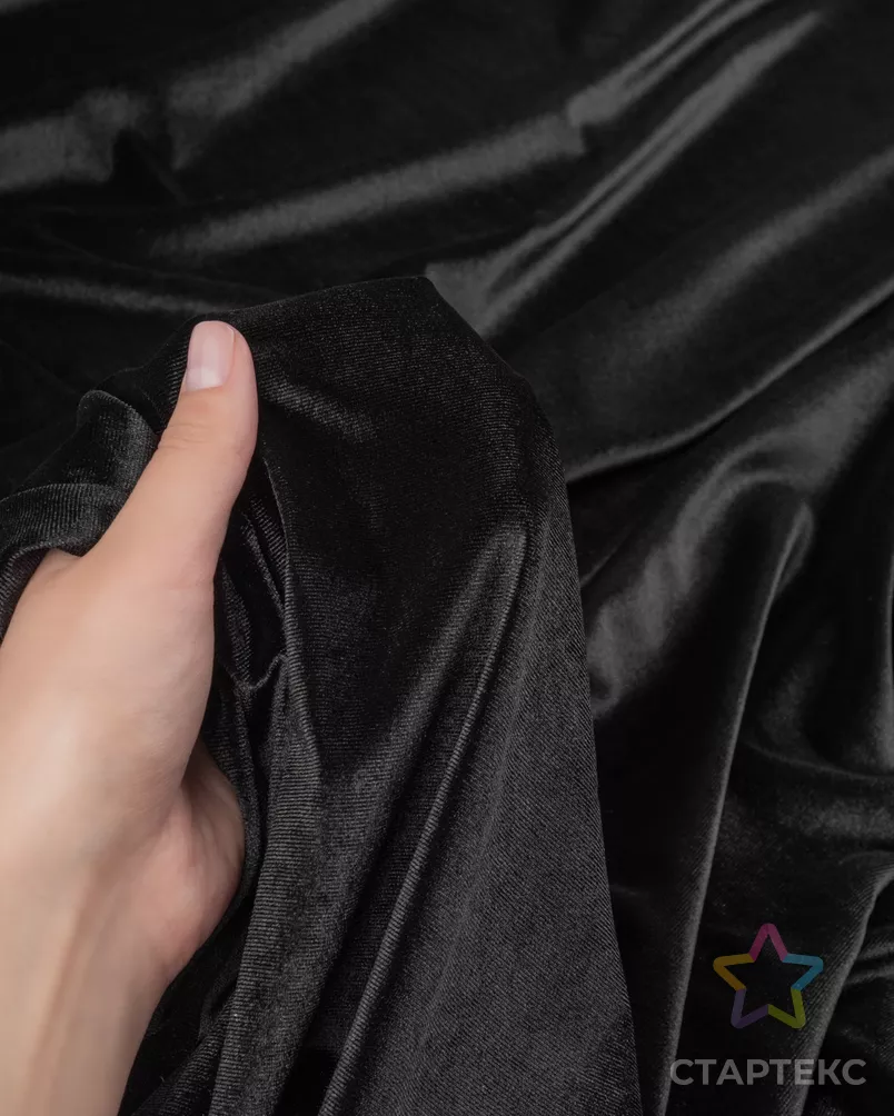 Заказать Бархат стрейч однотонный арт. Б-5-1-20091.001 в undefined - рис. 5