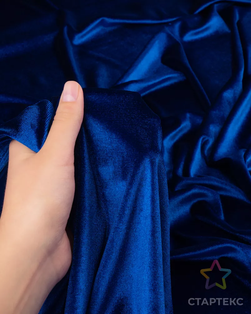 Бархат стрейч однотонный арт. Б-5-6-20091.007 - рис. 5 Бархат стрейч однотонный арт. Б-5-6-20091.007 - рис. 5