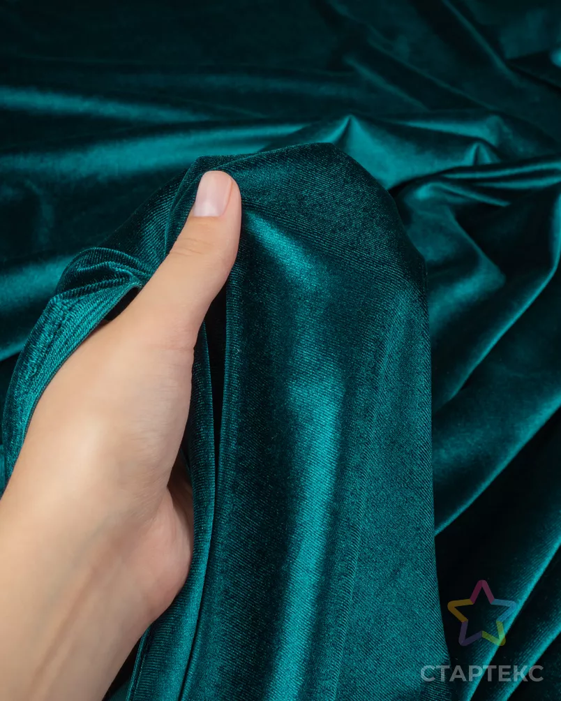Бархат стрейч однотонный арт. Б-5-12-20091.028 - рис. 5 Бархат стрейч однотонный арт. Б-5-12-20091.028 - рис. 5
