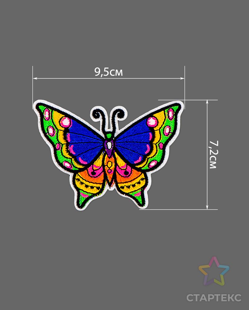 Набор аппликаций термо р.7,2х9,5 см (в упаковке 9 шт.) арт. АДН-58-1-39171 2