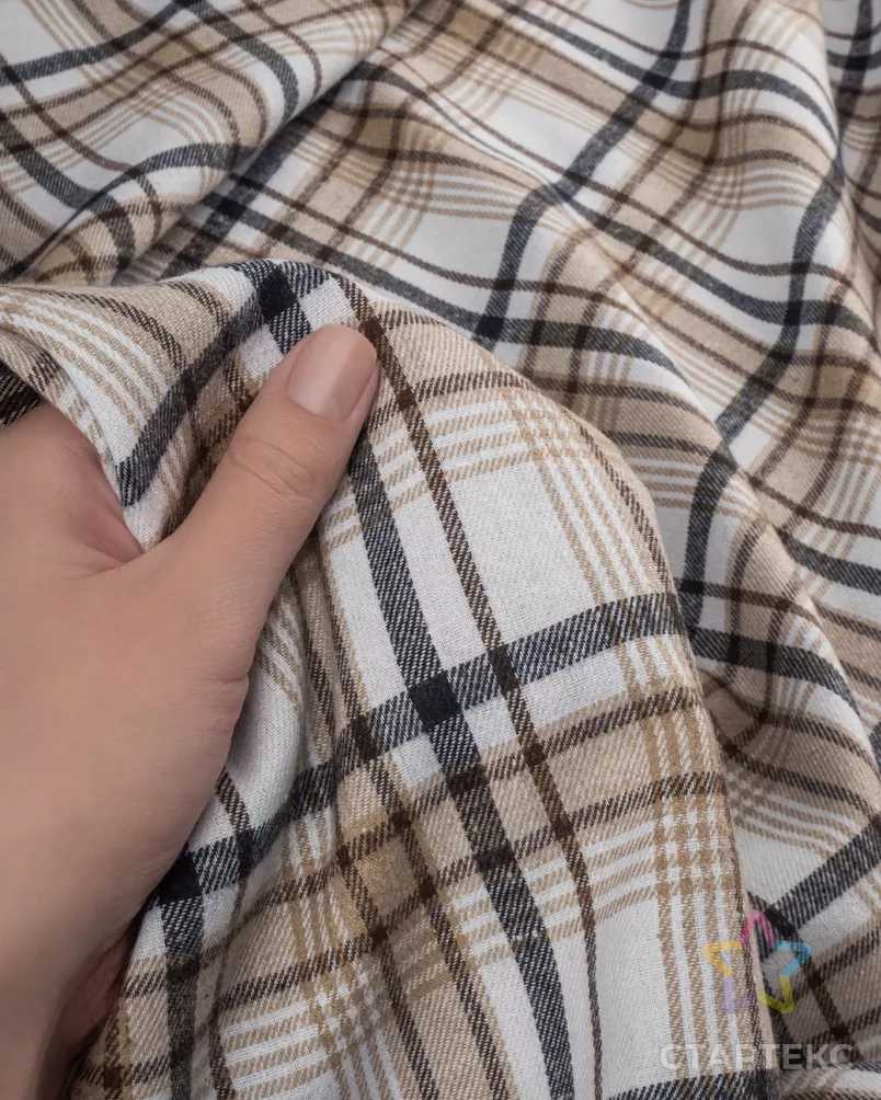 Рубашечная фланель клетка арт. РФЛ-23-1-22775.018 - рис. 5