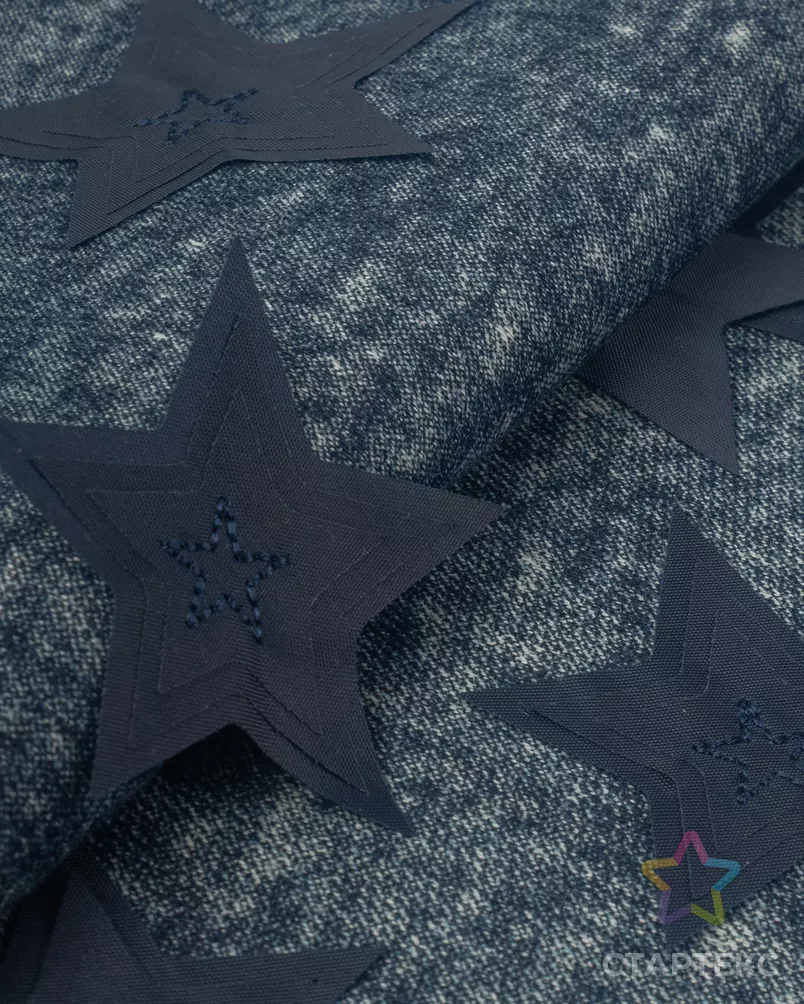 Джинс с аппликацией "Звезда" арт. ДЖВ-10-1-24631.001 - рис. 3