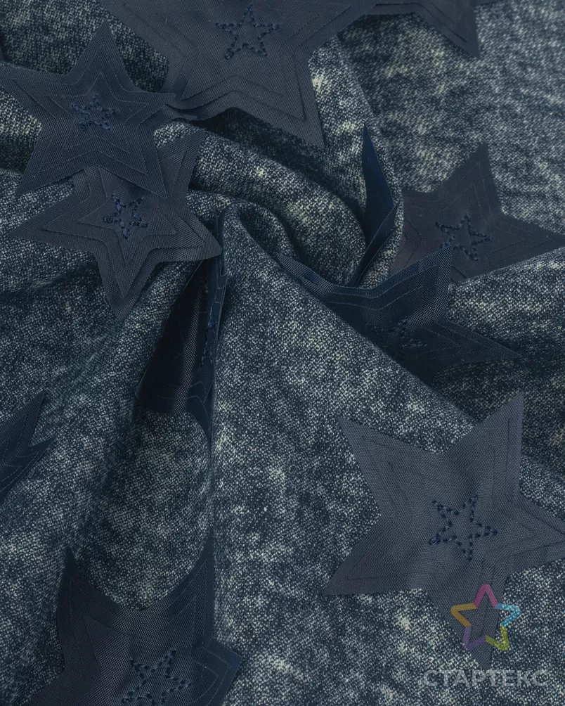 Джинс с аппликацией "Звезда" арт. ДЖВ-10-1-24631.001 - рис. 6