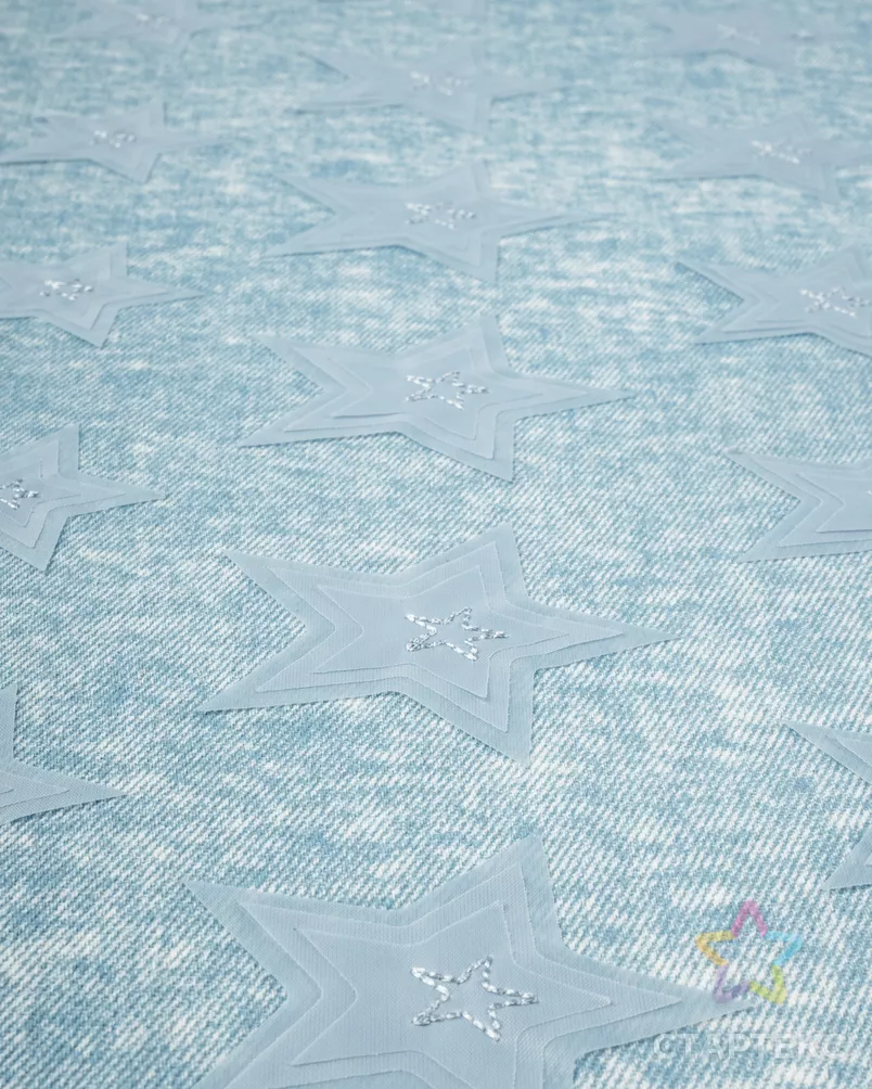 Джинс с аппликацией "Звезда" арт. ДЖВ-10-3-24631.002 - рис. 2