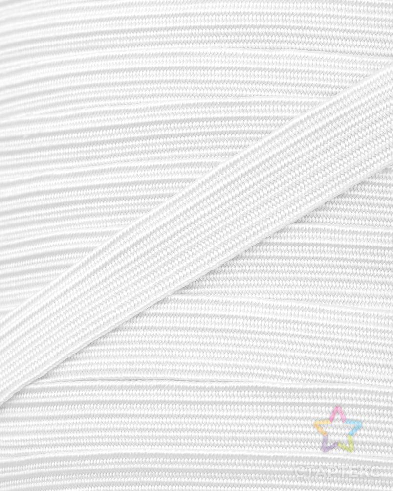 Резина одежная ш.0,9см; пл.5 гр/м.п.(100м)белый арт. РО-269-1-41779 3