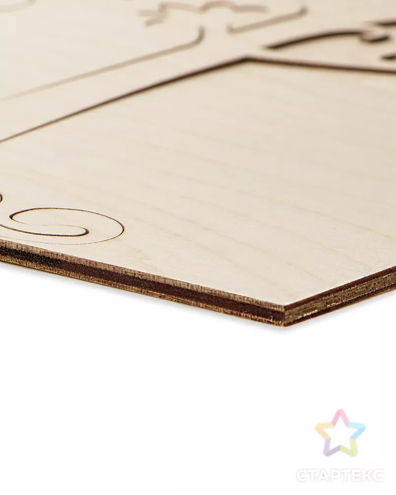 Деревянная заготовка "Паровозик" р.3,5х6 см арт. ТЗД-12-1-16701 - рис. 2