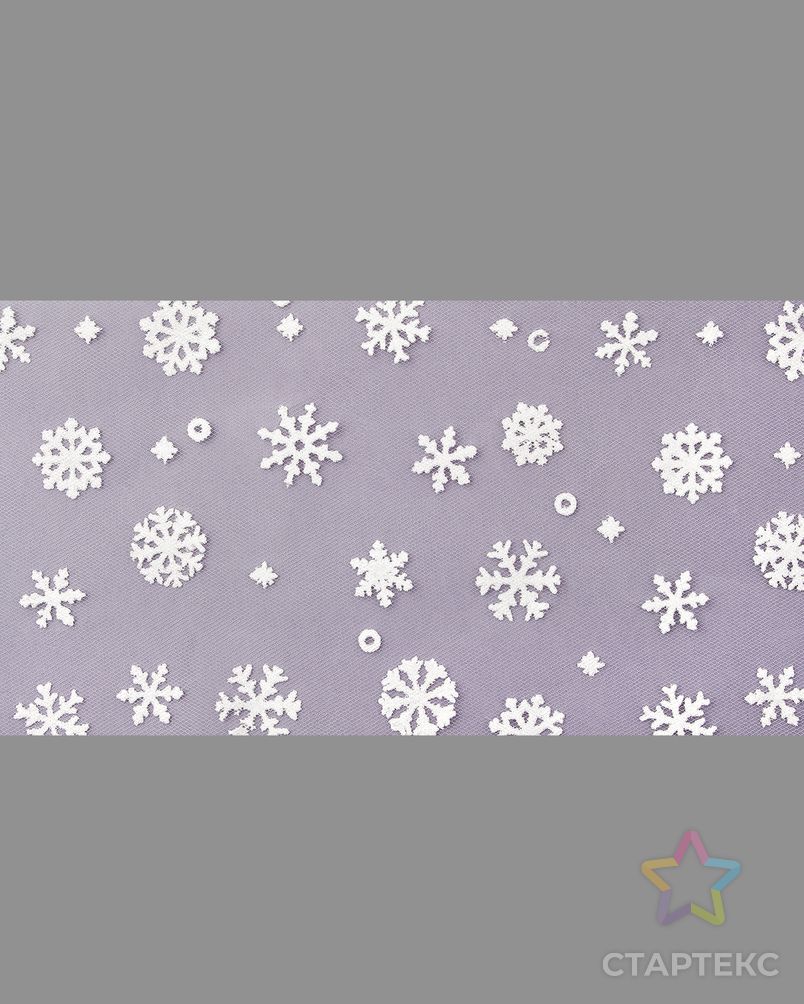 Фатин со снежинками ш.15 см арт. ФШ-23-4-33738.004 2