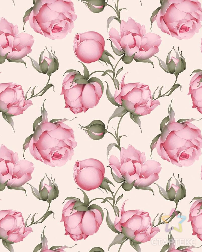 Розовый сад (Бязь 220 см) арт. БГ-357-1-1893.273 2