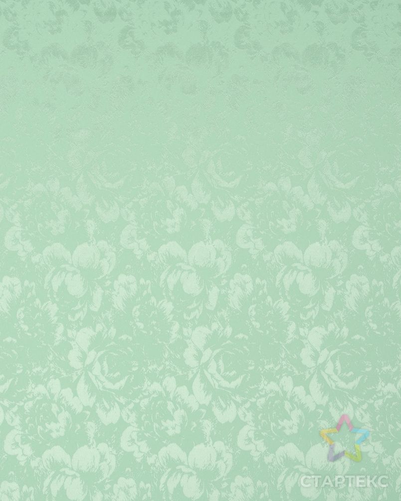 Атлас жаккард "Моар" цветы арт. ЖКА-6-15-7036.005