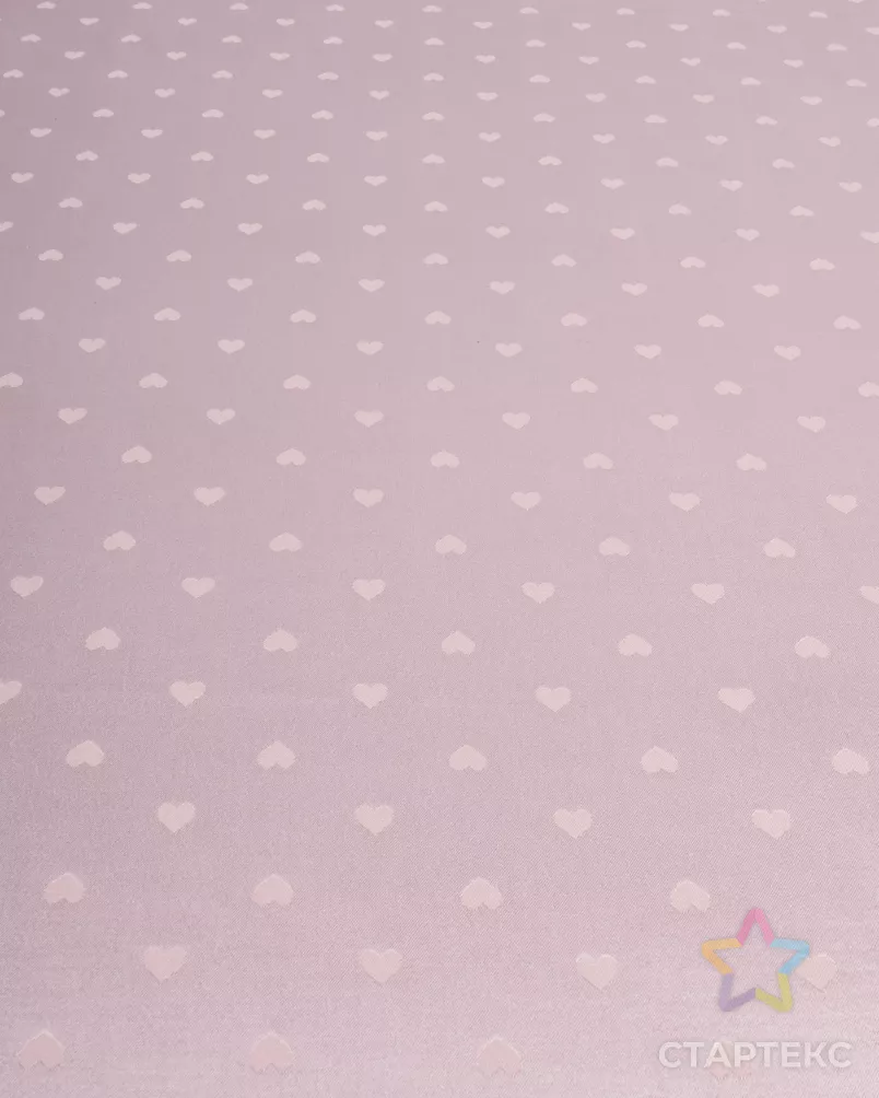 Атлас жаккард "Моар" сердца арт. БЛ-7-3-7036.034 - рис. 2