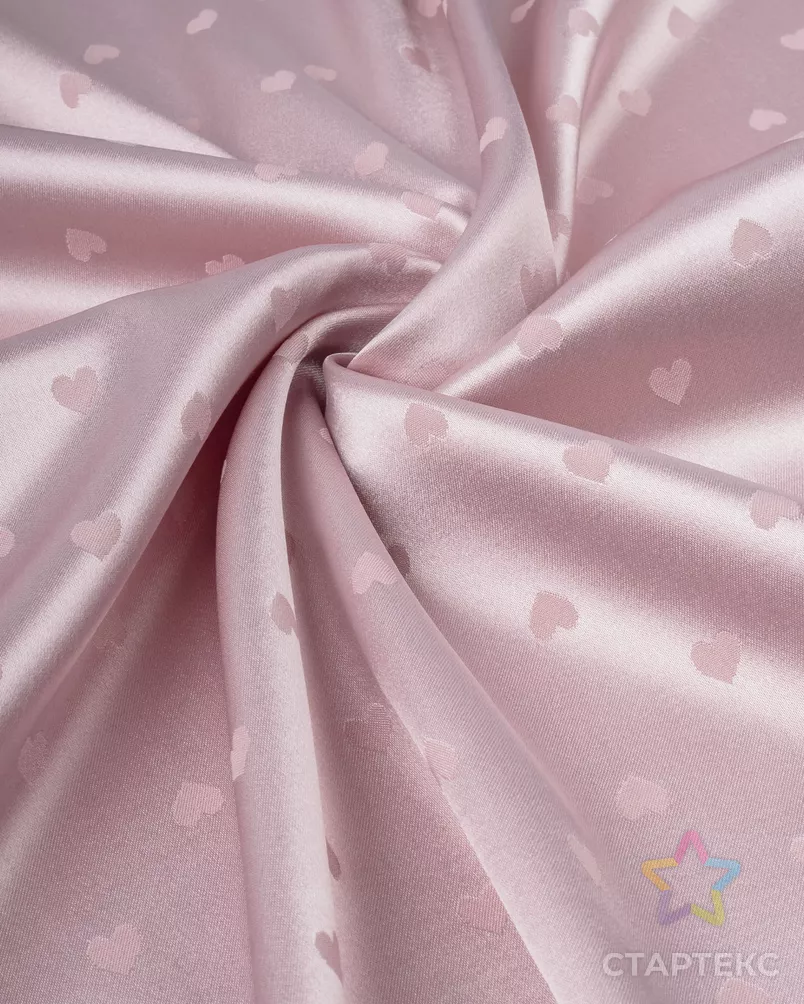 Атлас жаккард "Моар" сердца арт. БЛ-7-3-7036.034 - рис. 4