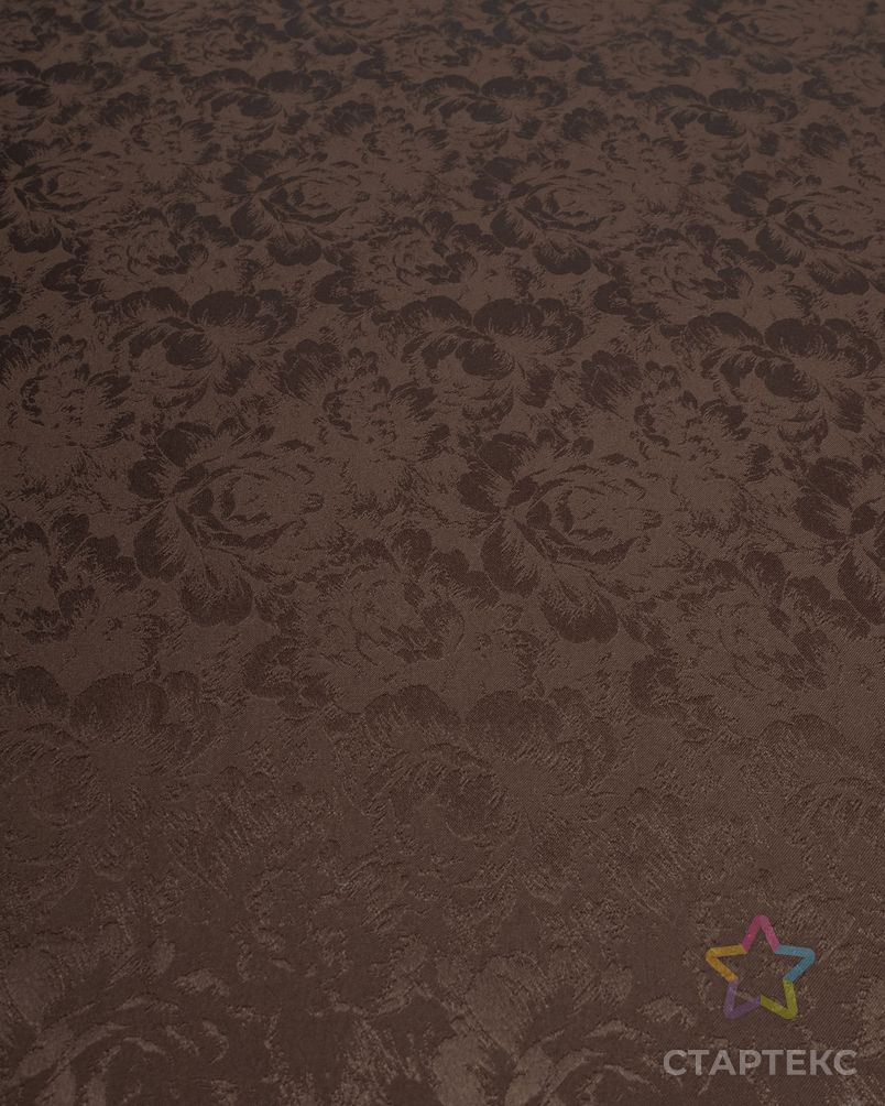Атлас жаккард "Моар" цветы арт. ЖКА-6-31-7036.031 2