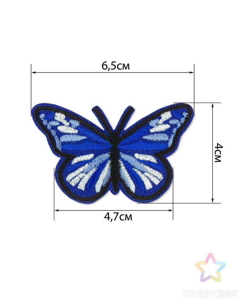 Аппликация термо р.4х6,5 см (в упаковке 10 шт.) арт. АДН-49-6-36405.006 2