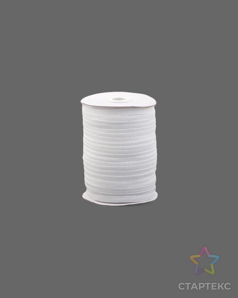 Резина одежная ш.0,9см; пл.5 гр/м.п.(100м)белый арт. РО-269-1-41779 4