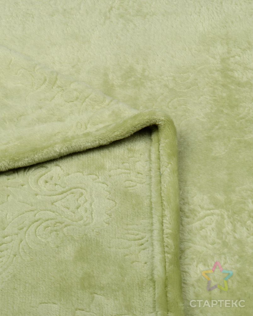 Зеленый узор (Плед Велсофт 1,5 сп) арт. ПВ1-108-1-1193.003