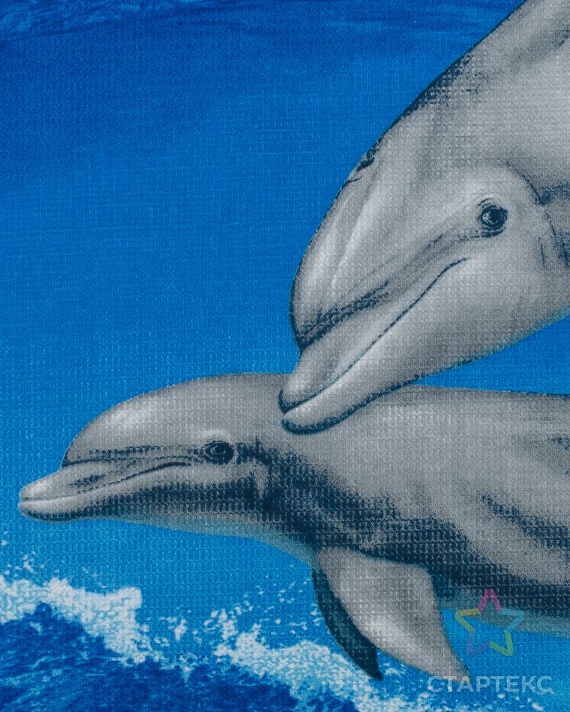 Игривые дельфины (Полотно вафельное) арт. ПВ150-130-1-0796.034 4