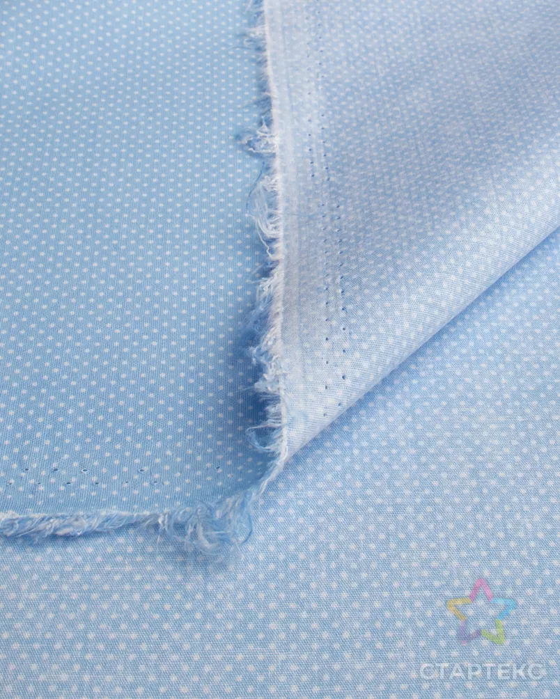 Поплин-стрейч "Горох" арт. ППП-103-2-20218.013 - рис. 3