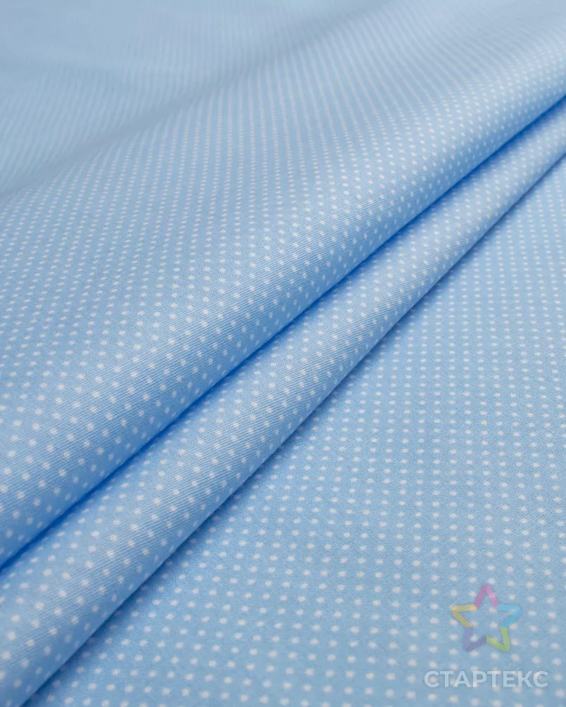 Поплин-стрейч "Горох" арт. ППП-103-2-20218.013 - рис. 1